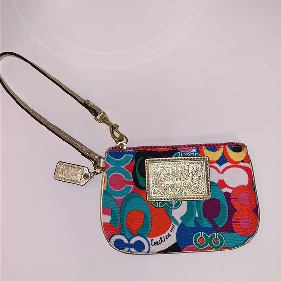Coach Handbags - Coach Multicolor Wristlet